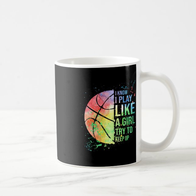 Mug Je Sais Que Je Joue Comme Une Fille Essaie De Cont (Droite)