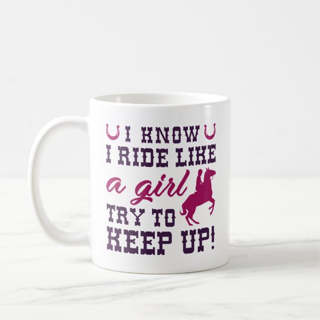 Mug Je Sais Que Je Marche Comme Une Fille Essaie De Co (Gauche)