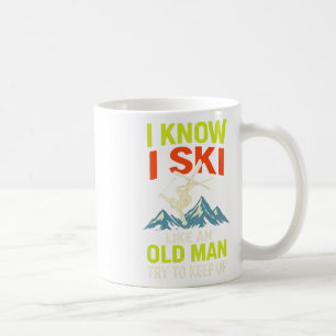 Mug Je sais que je skie - Citations drôles de ski en f