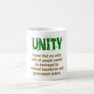 Mug Je Sais Que Mon Unité Avec Tous Les Gens - Citatio