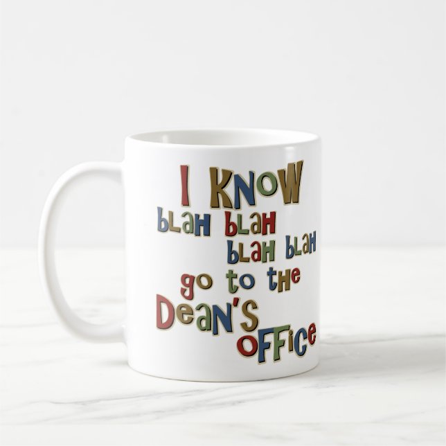 Mug Je sais vais aux doyens Office (Gauche)