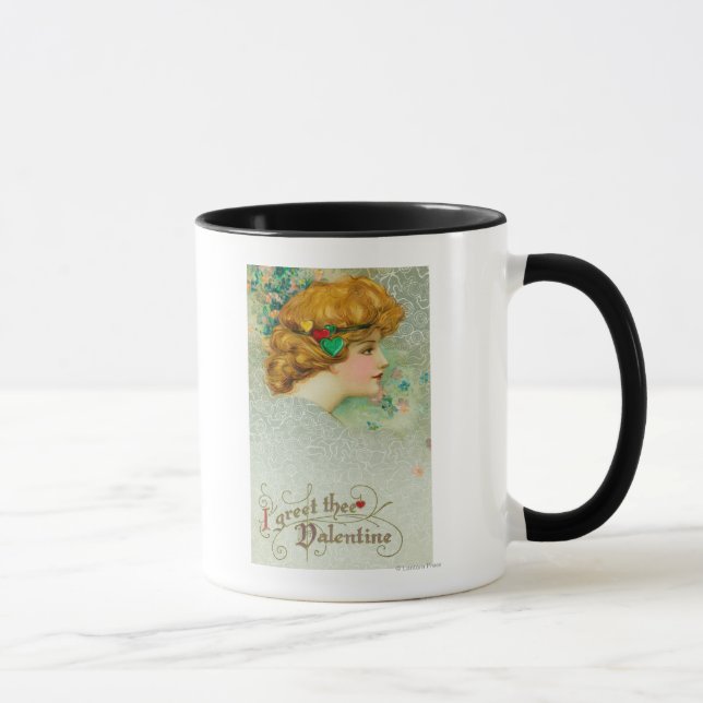 Mug Je Salue La Valentine Femme (Droite)