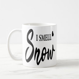 Mug Je Sens Des Citations D'Hiver Blanches Noires De N