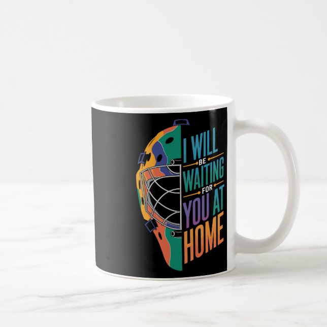 Mug Je serai à la maison à vous attendre Doux attrapeu (Droite)