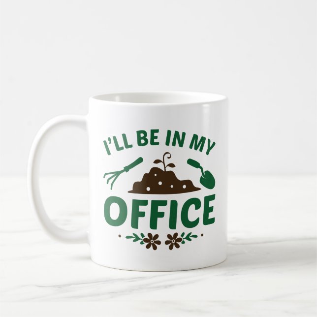Mug Je serai dans mon bureau (Gauche)