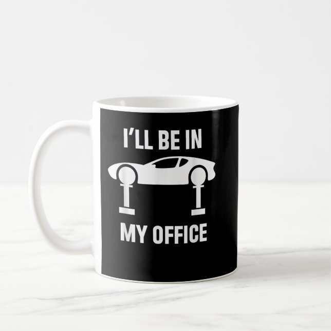 Mug Je serai dans mon garage de réparation automobile (Gauche)