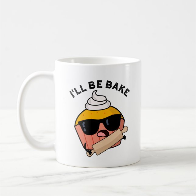 Mug Je serai drôle Cupcake Pun de gâteau  (Gauche)