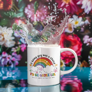 Mug Je serais Gayer   LGBTQ - Monogramme de la Fierté 