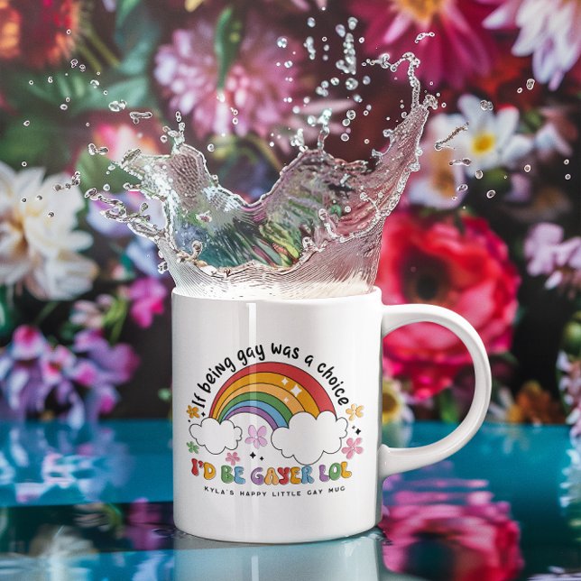 Mug Je Serais Plus Gay | Monogramme de Fierté de la Li (Créateur téléchargé)