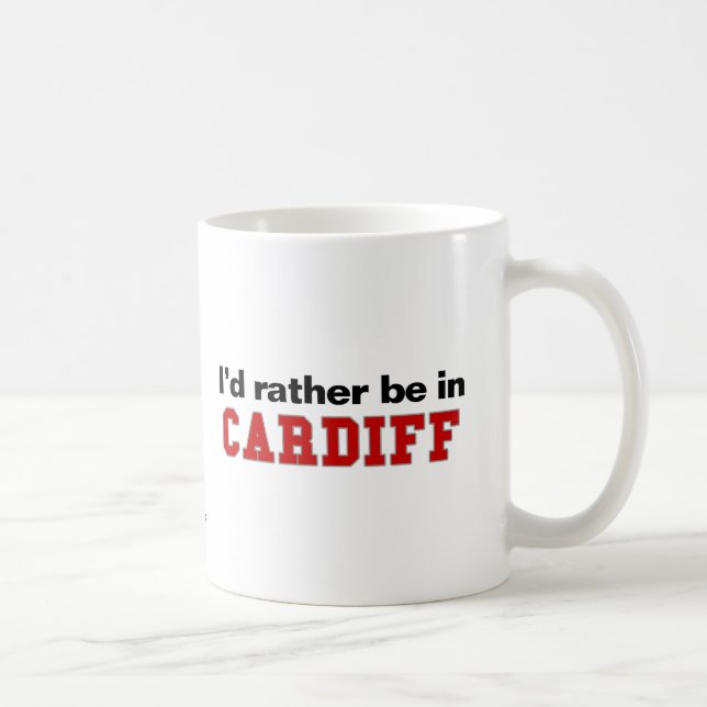 Mug Je serais plutôt à Cardiff (Droite)
