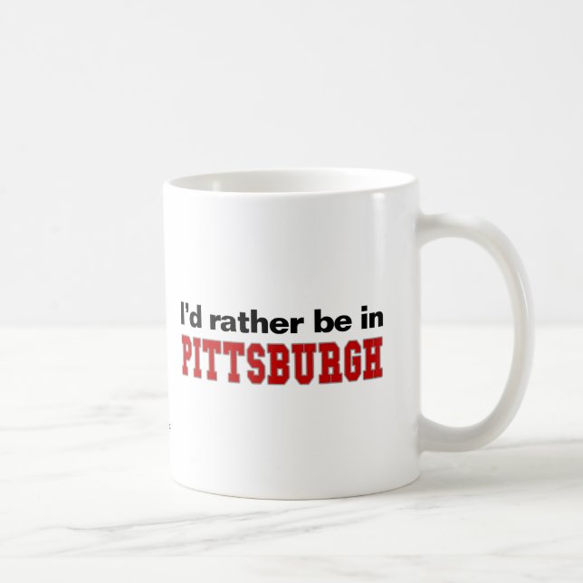 Mug Je serais plutôt à Pittsburgh (Droite)