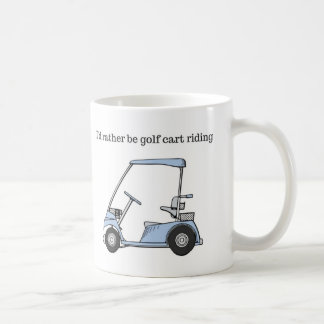 Mug Je serais plutôt équitation de chariot de golf