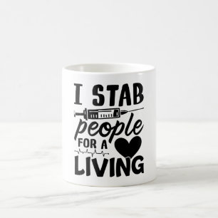 Mug Je Stab Personnes Pour Une Dialyse Vivante Infirmi
