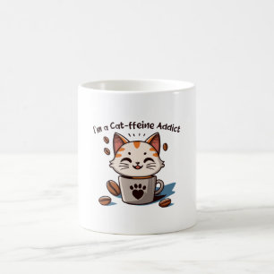 Mug Je suis accro à la Cat-ffeine