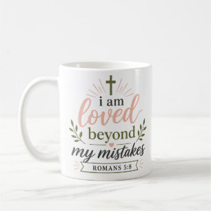 Mug Je suis aimé au-delà de mes erreurs Réconfort chré