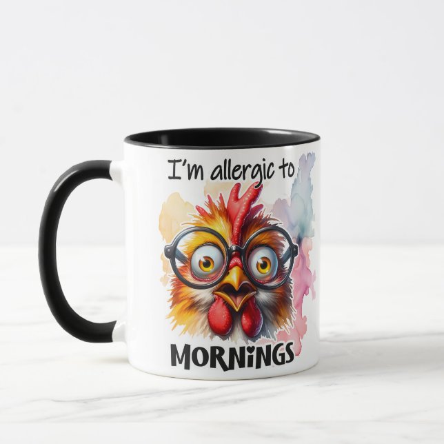 Mug Je suis Allergique au matin (Gauche)