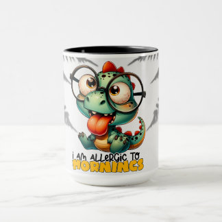 Mug "Je suis allergique aux matins" Café/Thé