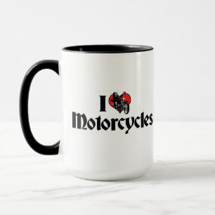 Mug Je suis amoureux des motos Heart