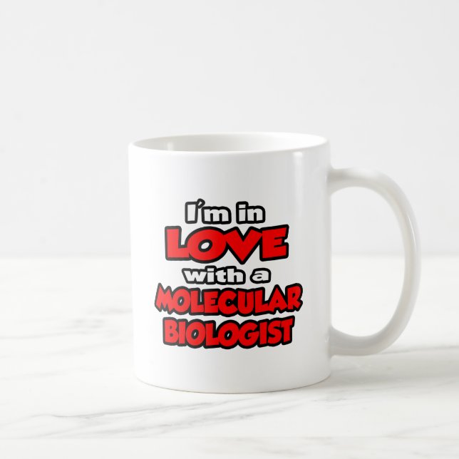 Mug Je suis amoureux d'un biologiste moléculaire (Droite)