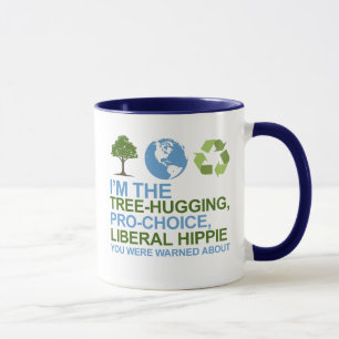 Mug Je suis arbre-étreindre, la hippie pour