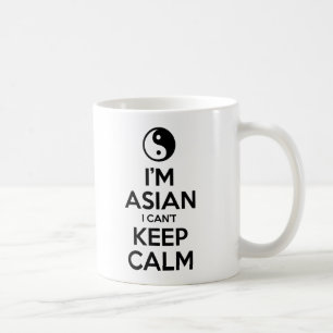 Mug Je suis asiatique, je ne peux pas garder le calme