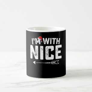 Mug Je suis avec de beaux couples de Noël assortis en