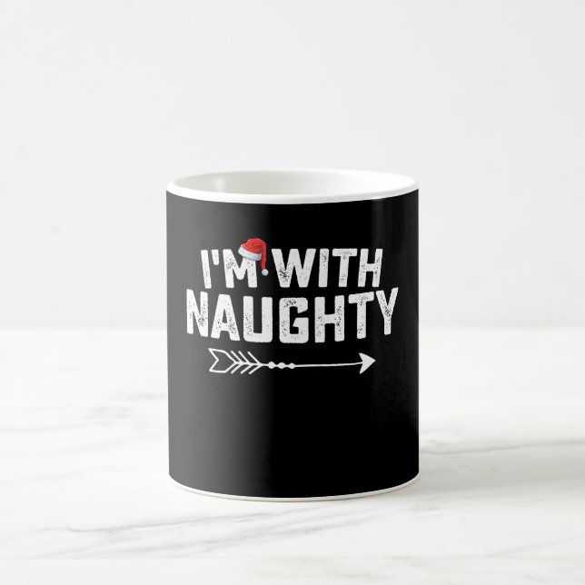 Mug Je suis avec des couples coquins de Noël (Centre)