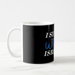 Mug Je Suis Avec Israël Pride Noir