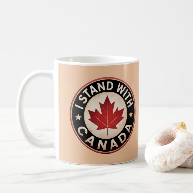 Mug Je suis avec le Canada (Avec donut)