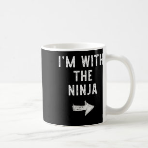 Mug Je suis avec le costume Ninja Halloween Coup de co