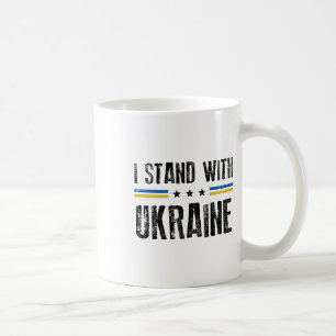 Mug Je suis avec les lignes ukrainiennes soutien ukrai