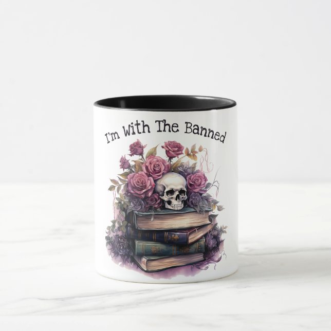 Mug Je suis avec l'interdit, l'amour du livre (Centre)