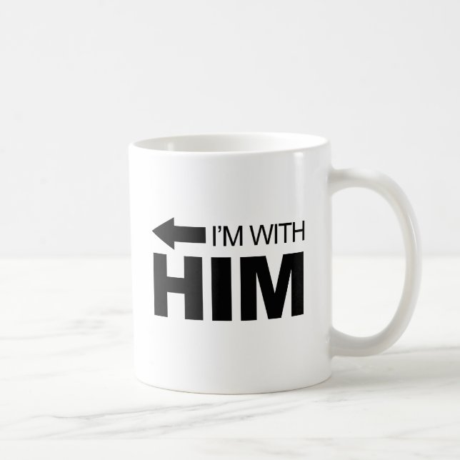 Mug Je suis avec lui (à gauche) (Droite)