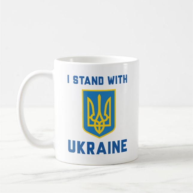 Mug Je Suis Avec L'Ukraine (Gauche)