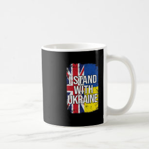 Mug Je suis avec l'Ukraine britannique Royaume-Uni Ukr