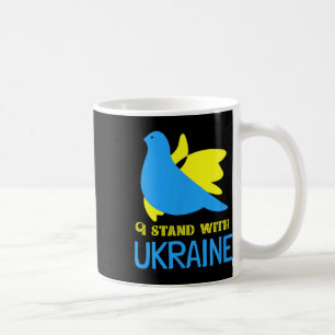 Mug Je suis avec l'Ukraine Colombe de la paix ukrainie