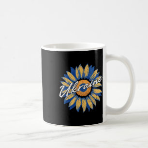 Mug Je suis avec l'Ukraine Drapeau de l'Ukraine Tourne