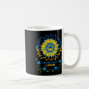 Mug Je suis avec l'Ukraine - Drapeau ukrainien tournes