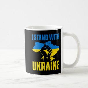 Mug Je Suis Avec L'Ukraine Le Drapeau Ukrainien Monte