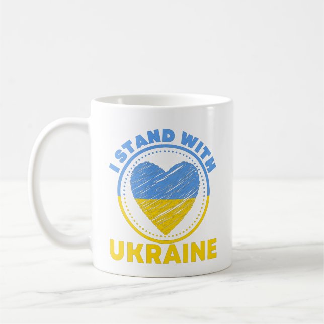 MUG JE SUIS AVEC L'UKRAINE - SOUTIEN (Gauche)