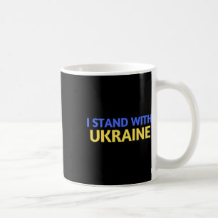 Mug Je suis avec l'Ukraine soutien et prie pour l'Ukra
