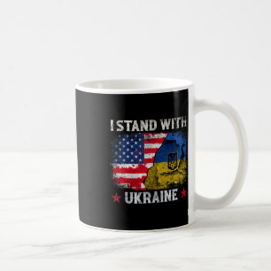 Mug Je suis avec l'Ukraine Soutien Ukraine Drapeau ukr