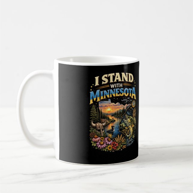 Mug Je suis avec Minnesota (Gauche)