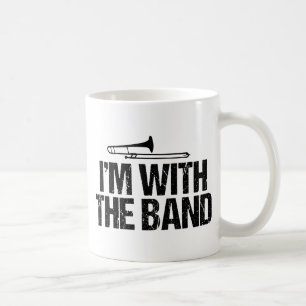 Mug Je suis avec The Band Funny Trombone Player