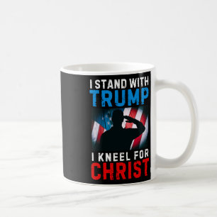 Mug Je suis avec Trump est mon président agenouillez-v
