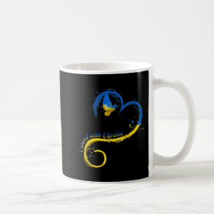 Mug Je suis avec Ukraine Dove Drapeau Paix Free Ukrain