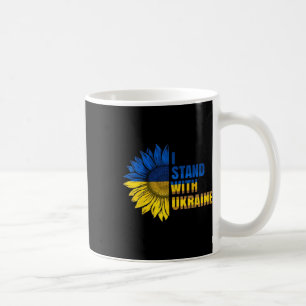 Mug Je suis avec Ukraine Tournesol Soutien Drapeau Ukr