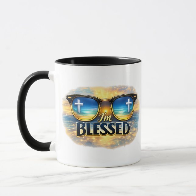 Mug Je suis béni - Chrétien (Gauche)