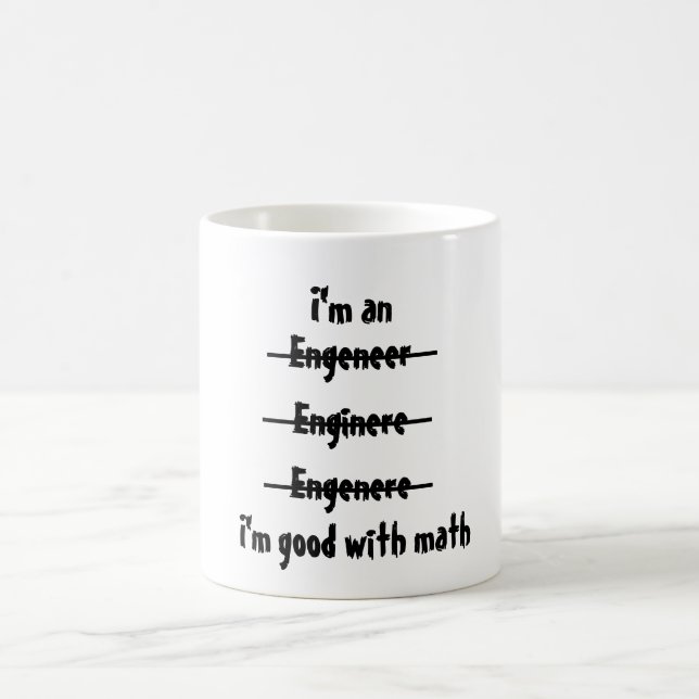 Mug Je suis bon avec des maths (Centre)