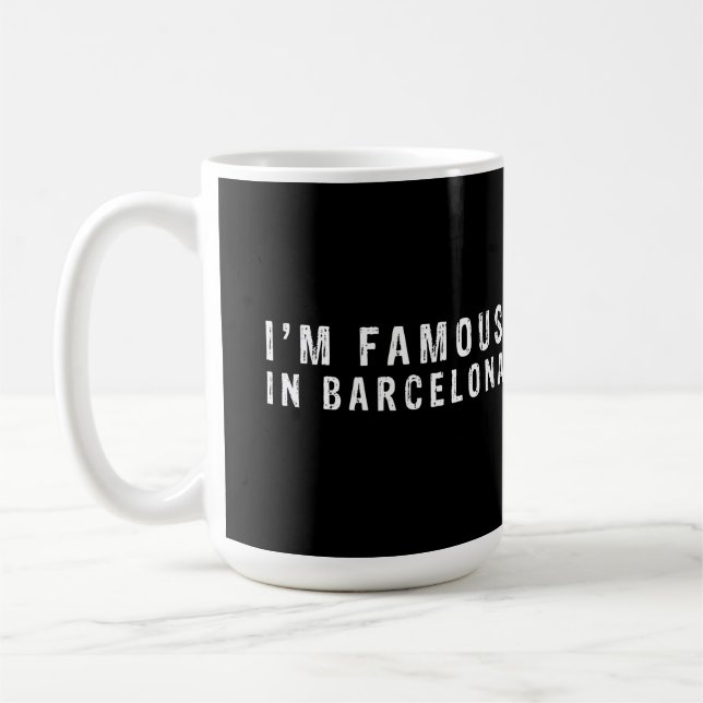 Mug Je suis célèbre à Barcelone (Gauche)